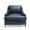 Bloomingdale's Artisan Collection Charlotte Leather Chair - Exclusive In Logan Sapphire