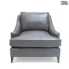 Bloomingdale's Artisan Collection Charlotte Leather Chair - Exclusive In Logan Slate