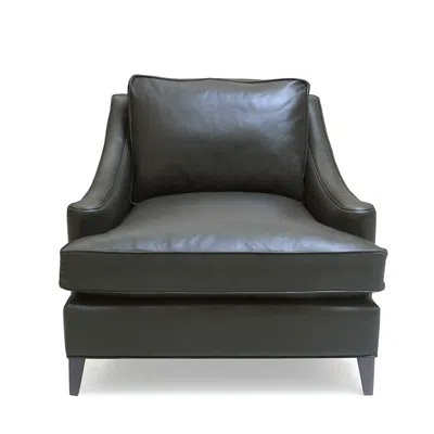 Bloomingdale's Artisan Collection Charlotte Leather Chair - Exclusive In Logan Smoke