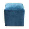 Bloomingdale's Artisan Collection Jax Velvet Cube Ottoman In Vance Peacock