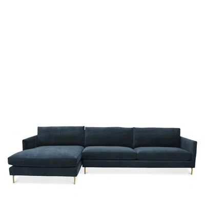 Bloomingdale's Artisan Collection Nella 2 Piece Sectional In Indigo
