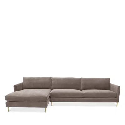 Bloomingdale's Artisan Collection Nella 2 Piece Sectional In Mauve
