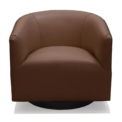 Bloomingdale's Artisan Collection Quinn Swivel Chair In Logan Whiskey