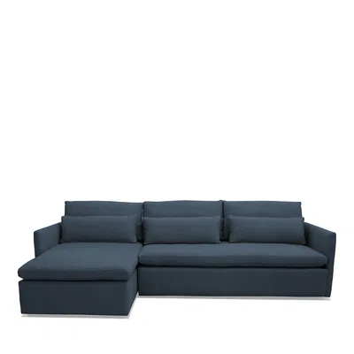 Bloomingdale's Artisan Collection Rose Sectional In Daly Indigo