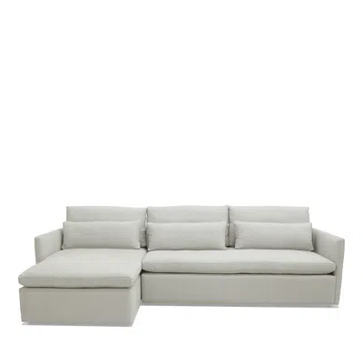 Bloomingdale's Artisan Collection Rose Sectional In Daly Linen