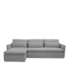 Bloomingdale's Artisan Collection Rose Sectional In Daly Silver