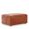 Bloomingdale's Auburn Medium Rectangle Ottoman, In Fabric In Brown