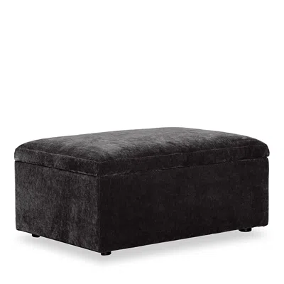 Bloomingdale's Auburn Medium Rectangle Ottoman, In Fabric In Black