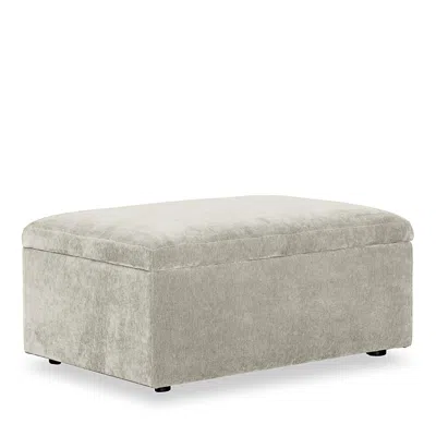 Bloomingdale's Auburn Medium Rectangle Ottoman, In Fabric In Gray
