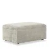 Bloomingdale's Auburn Medium Rectangle Ottoman, In Fabric In Opulent Snow