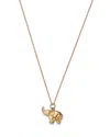 Bloomingdale's Baby Elephant Pendant Necklace In 14k Yellow Gold, 18 In Gold