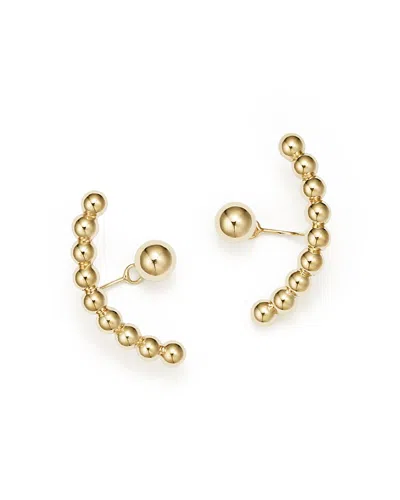 Bloomingdale's Ball Stud Ear Jackets In 14k Yellow Gold - Exclusive