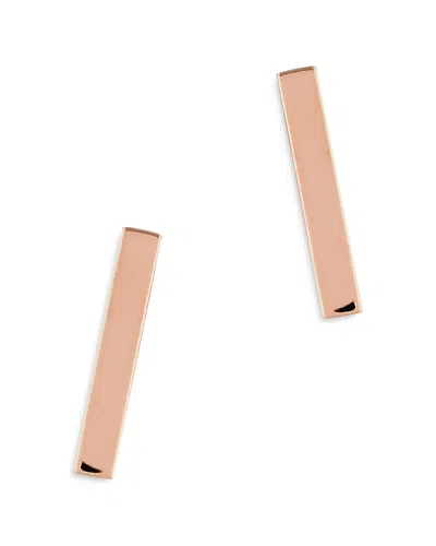 Bloomingdale's Bar Stud Earrings In 14k Rose Gold - Exclusive