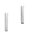 Bloomingdale's Bar Stud Earrings In 14k White Gold - Exclusive In White