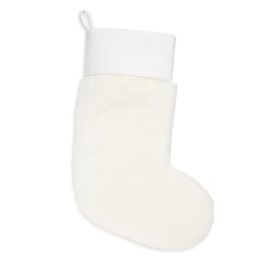 Bloomingdale's Big Rabbit Double Sided Faux Fur Stocking In White
