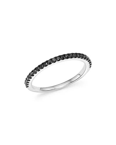 Bloomingdale's Black Diamond Band In 14k White Gold, 0.20 Ct. T. W. - Exclusive In Black/white