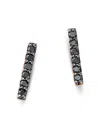 Bloomingdale's Black Diamond Bar Stud Earrings In 14k Yellow Gold, 0.10 Ct. T. W. In Black