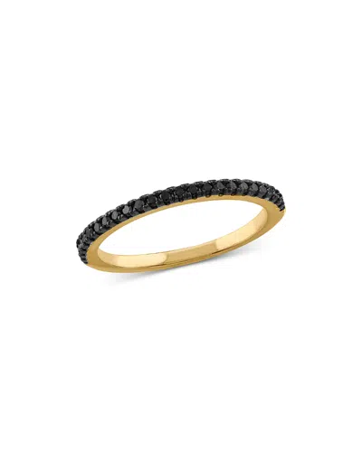 Bloomingdale's Black Diamond Stacking Band In 14k Yellow Gold, 0.20 Ct. T. W. - Exclusive In Black/gold