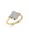 Bloomingdale's Black Onyx & Diamond Reversible Clover Ring In 14k Yellow Gold - Exclusive In Multi/gold