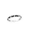 Bloomingdale's Black, White & Brown Diamond Leopard Spot Ring In 14k White Gold - Exclusive In Black/brown