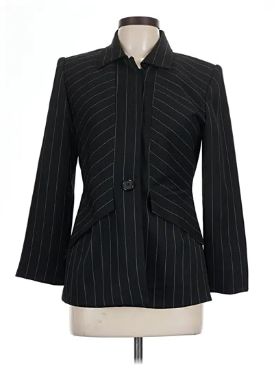 Pre-owned Bloomingdale's Blazer Jacket In Black