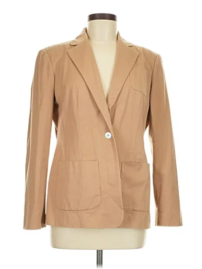 Pre-owned Bloomingdale's Blazer Jacket In Tan