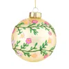 Bloomingdale's Bloomindale's Glass Floral Ball Ornament - Exclusive In Multi