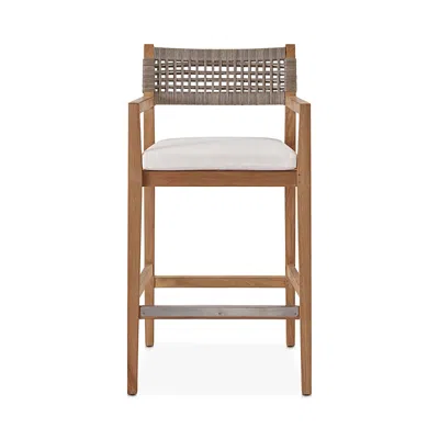 Bloomingdale's Chesapeake Bar Stool In White/chalk