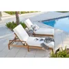 Bloomingdale's Chesapeake Chaise Lounge In Wood/med Brown