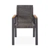 Bloomingdale's San Clemente Dining Chair In Black/med Brown