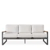 Bloomingdale's San Clemente Sofa In Black/med Brown