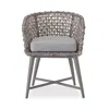 Bloomingdale's Saybrook Dining Chair In Wicker/light Gray