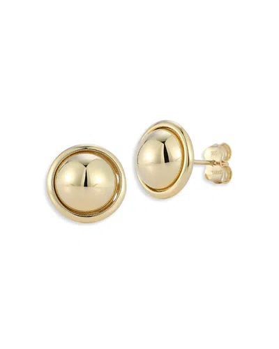 Bloomingdale's Bold Button Stud Earrings In 14k Yellow Gold