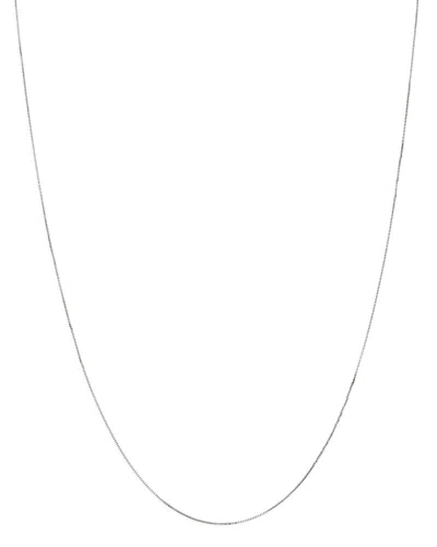 Bloomingdale's Box Link Chain Necklace In 14k White Gold - Exclusive