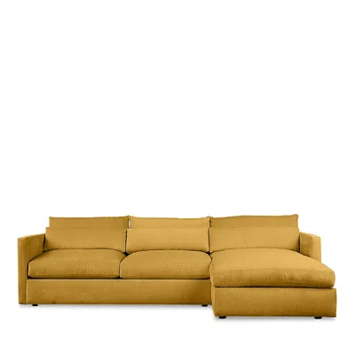 Bloomingdale's Brea Sectional Sofa - Exclusive In Yellow