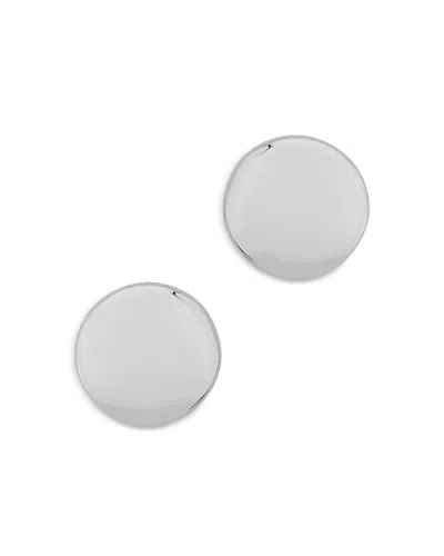 Bloomingdale's Button Stud Earrings In 14k White Gold - Exclusive