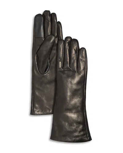 Bloomingdale's Cashmere Lined Leather Gloves - Exclusive In Black