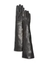 Bloomingdale's Cashmere Lined Leather Long Gloves - Exclusive In Black