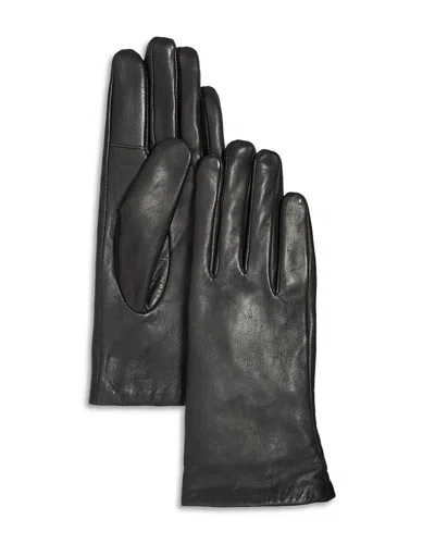 Bloomingdale's Cashmere Lined Leather Tech Gloves - Exclusive In Gray