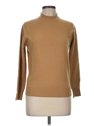 Pre-owned Bloomingdale's Cashmere Pullover Sweater In Tan