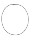 Bloomingdale's Certified Colorless Diamond Classic Tennis Necklace In 14k White Gold, 5.5 Ct. T. W. - Exclusive In White