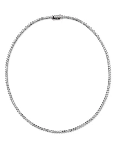 Bloomingdale's Certified Colorless Diamond Classic Tennis Necklace In 14k White Gold, 7 Ct. T. W. - Exclusive