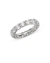 Bloomingdale's Certified Diamond Eternity Band In 14k White Gold Featuring Diamonds With The De Beers Code Of Origi In White