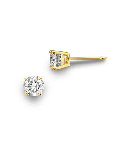 Bloomingdale's Certified Diamond Round Stud Earrings In 14k Yellow Gold, 2.0 Ct. T. W. - Exclusive