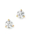Bloomingdale's Certified Diamond Stud Earrings In 18k Yellow Gold Martini Setting, 0.50 Ct. T. W. - Exclusive In White/gold