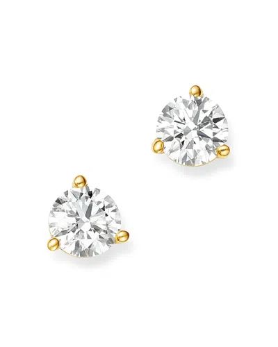 Bloomingdale's Certified Diamond Stud Earrings In 18k Yellow Gold Martini Setting, 0.50 Ct. T. W. - Exclusive In White/gold