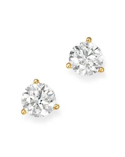 Bloomingdale's Certified Diamond Stud Earrings In 18k Yellow Gold Martini Setting, 1.0 Ct. T. W. - Exclusive In White/gold