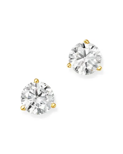 Bloomingdale's Certified Diamond Stud Earrings In 18k Yellow Gold Martini Setting, 1.50 Ct. T. W. - Exclusive In White/gold