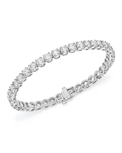 Bloomingdale's Certified Diamond Tennis Bracelet In 14k White Gold, 10.0 Ct. T. W. - Exclusive