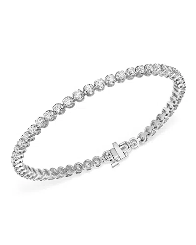 Bloomingdale's Certified Diamond Tennis Bracelet In 14k White Gold, 4.0 Ct. T. W. - Exclusive